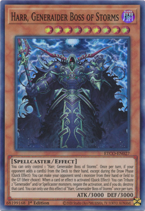 Harr, Generaider Boss of Storms [ETCO-EN027] Super Rare | Nerdhalla Games