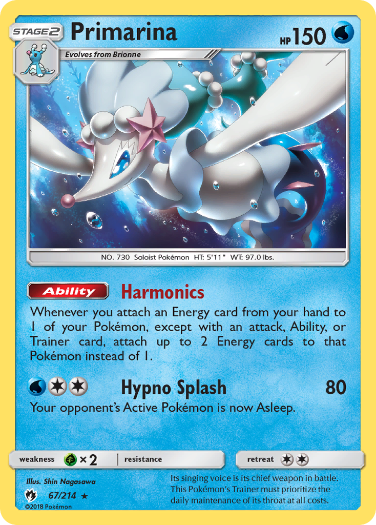 Primarina (67/214) [Sun & Moon: Lost Thunder] | Nerdhalla Games