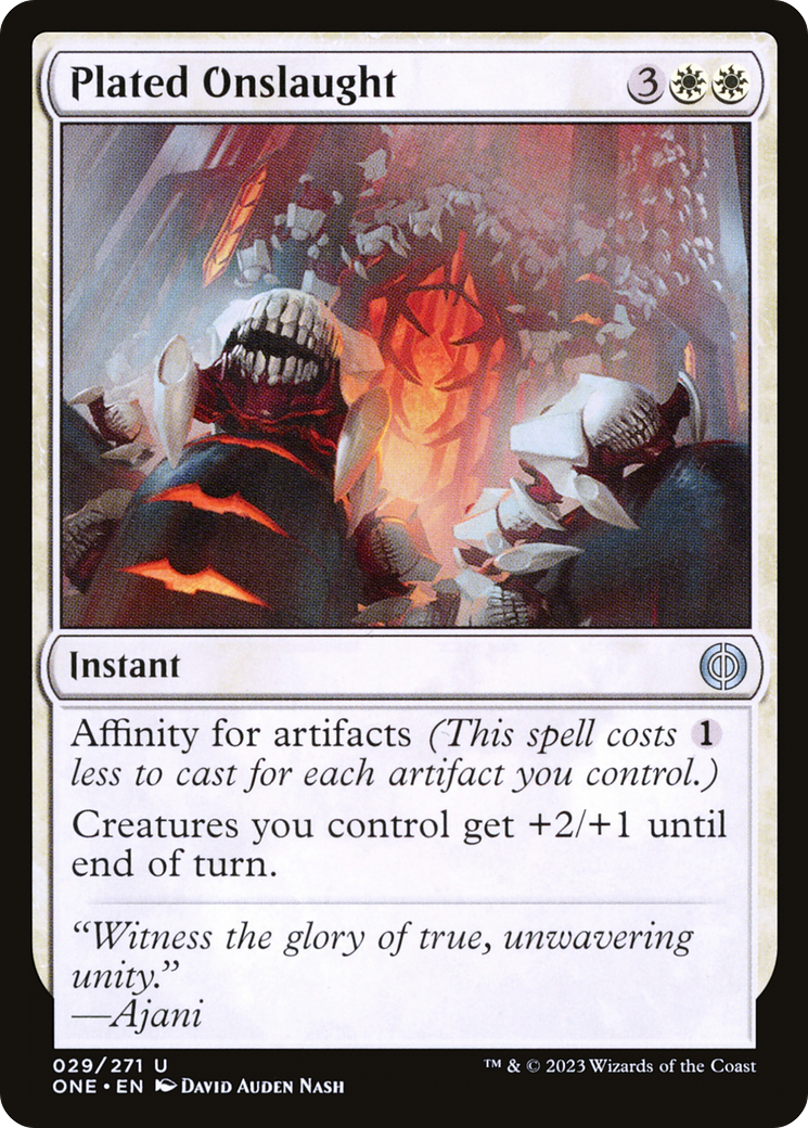 Plated Onslaught [Phyrexia: All Will Be One] | Nerdhalla Games