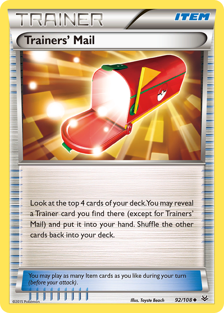 Trainers' Mail (92/108) [XY: Roaring Skies] | Nerdhalla Games