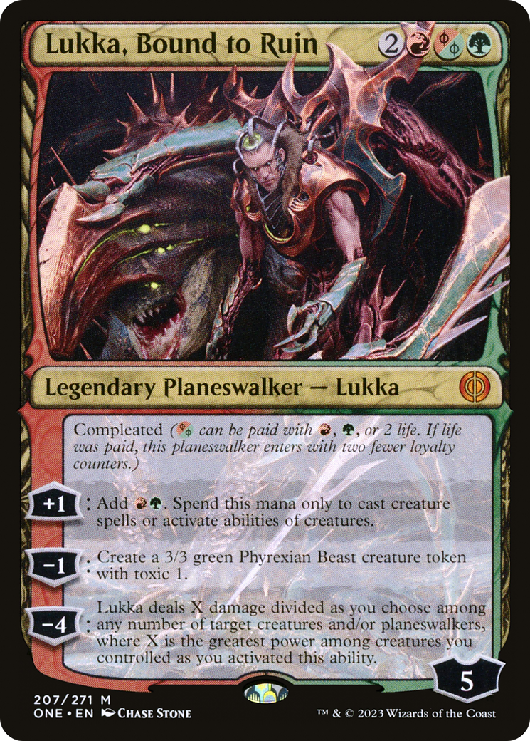 Lukka, Bound to Ruin [Phyrexia: All Will Be One] | Nerdhalla Games