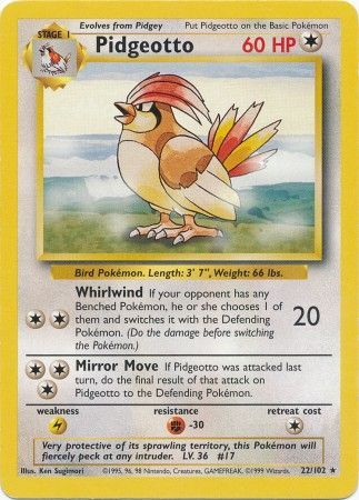 Pidgeotto (22/102) [Base Set Unlimited] | Nerdhalla Games