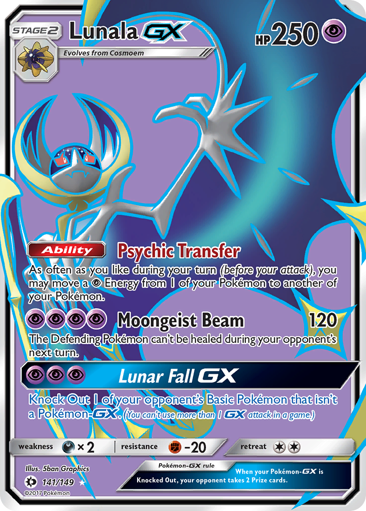 Lunala GX (141/149) [Sun & Moon: Base Set] | Nerdhalla Games