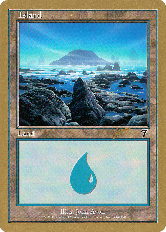 Island (rl334) (Raphael Levy) [World Championship Decks 2002] | Nerdhalla Games