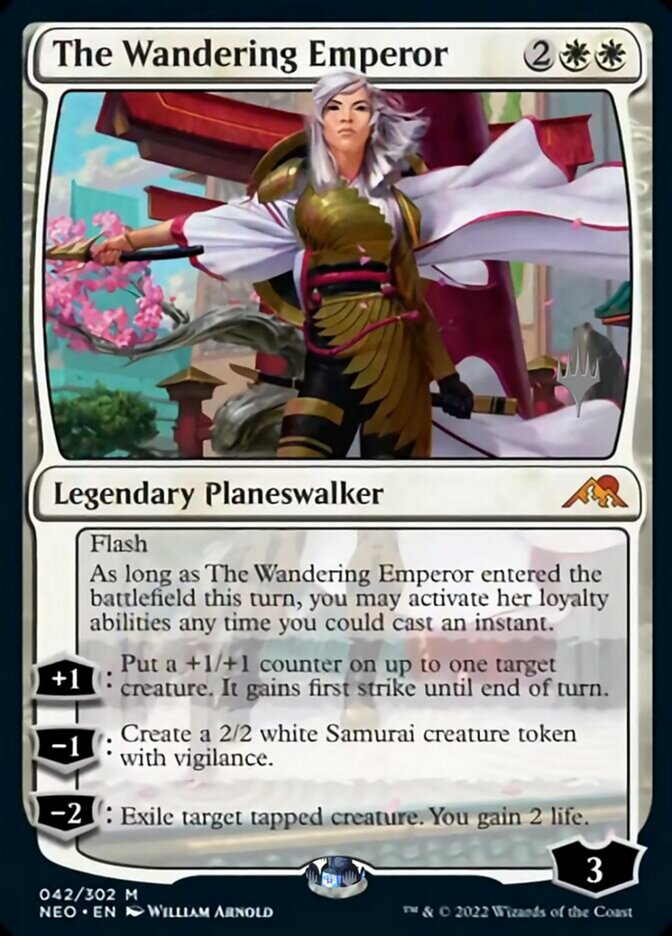 The Wandering Emperor (Promo Pack) [Kamigawa: Neon Dynasty Promos] | Nerdhalla Games