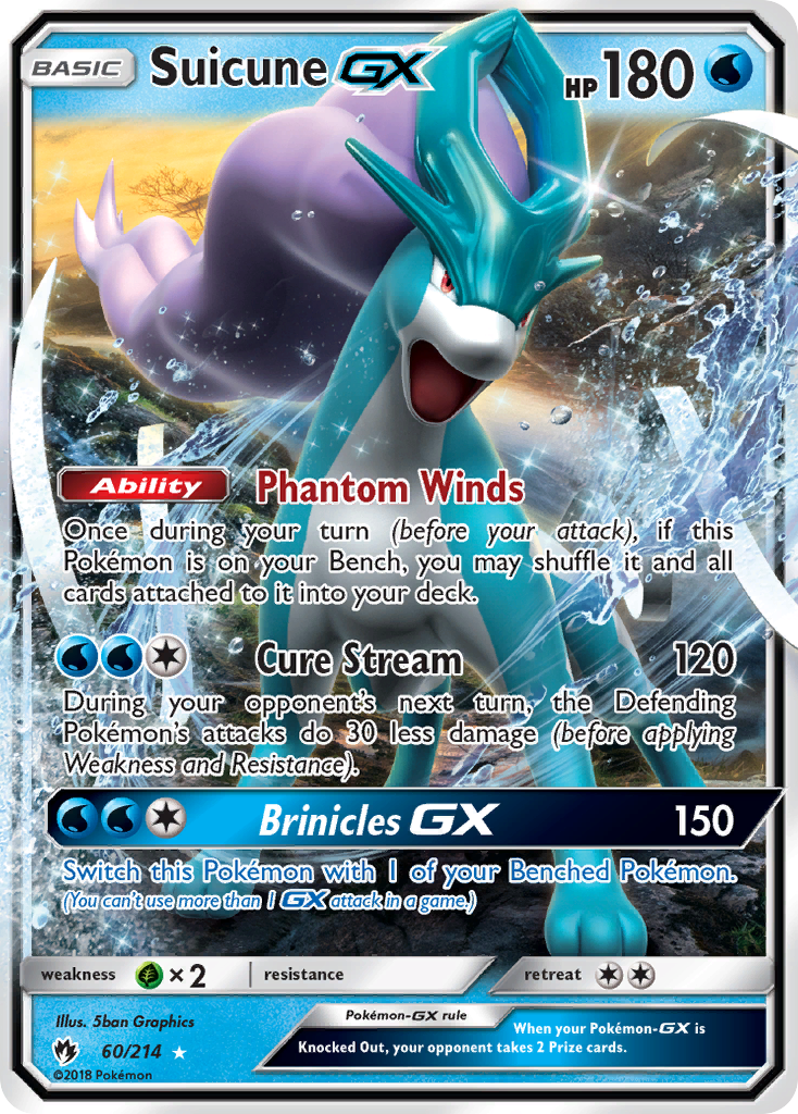 Suicune GX (60/214) [Sun & Moon: Lost Thunder] | Nerdhalla Games