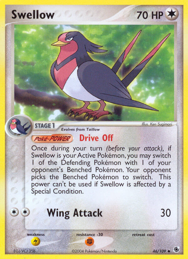 Swellow (46/109) [EX: Battle Stadium] | Nerdhalla Games