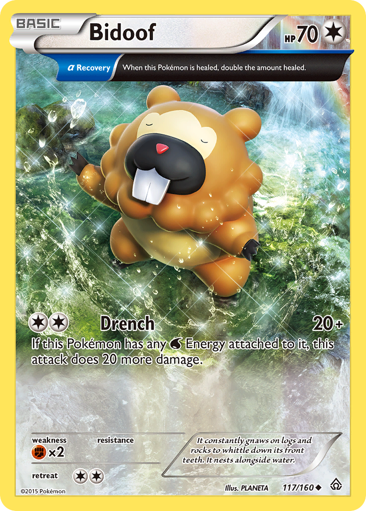 Bidoof (117/160) [XY: Primal Clash] | Nerdhalla Games