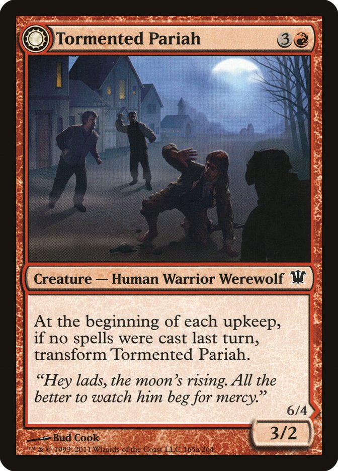 Tormented Pariah // Rampaging Werewolf [Innistrad] | Nerdhalla Games