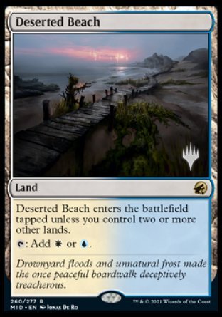 Deserted Beach (Promo Pack) [Innistrad: Midnight Hunt Promos] | Nerdhalla Games