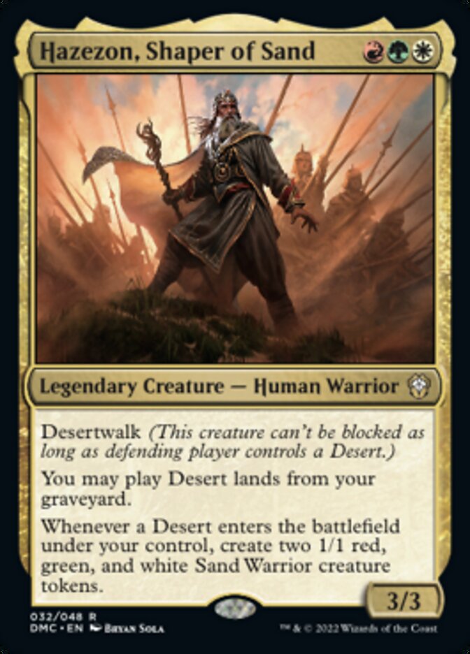 Hazezon, Shaper of Sand [Dominaria United Commander] | Nerdhalla Games