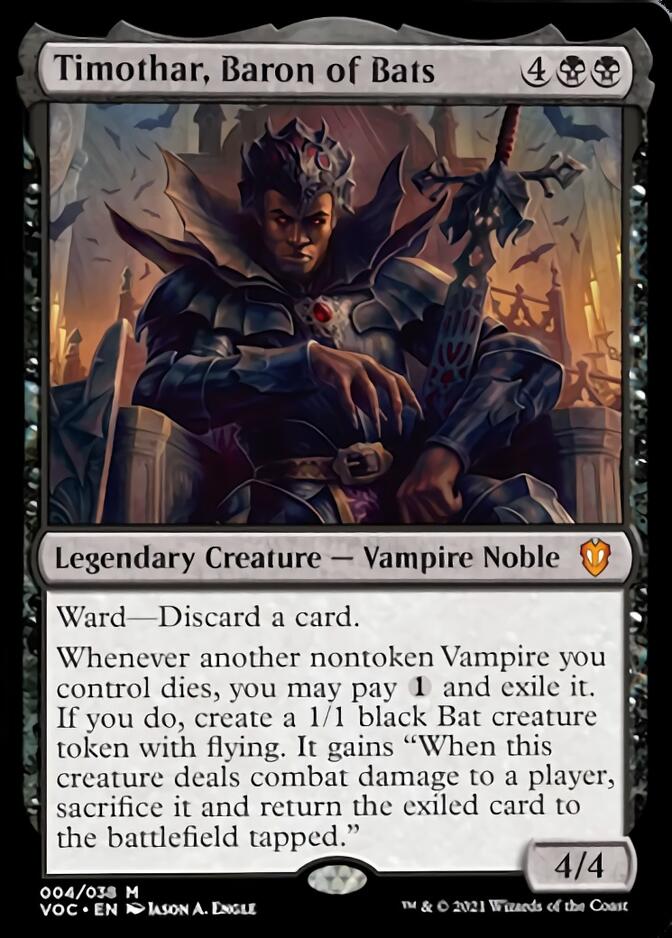 Timothar, Baron of Bats [Innistrad: Crimson Vow Commander] | Nerdhalla Games