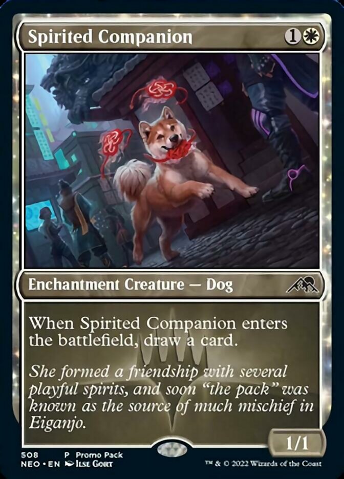 Spirited Companion (Promo Pack) [Kamigawa: Neon Dynasty Promos] | Nerdhalla Games