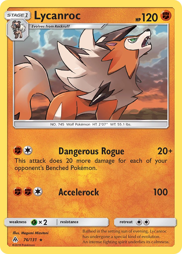 Lycanroc (76/133) (Theme Deck Exclusive) [Sun & Moon: Forbidden Light] | Nerdhalla Games