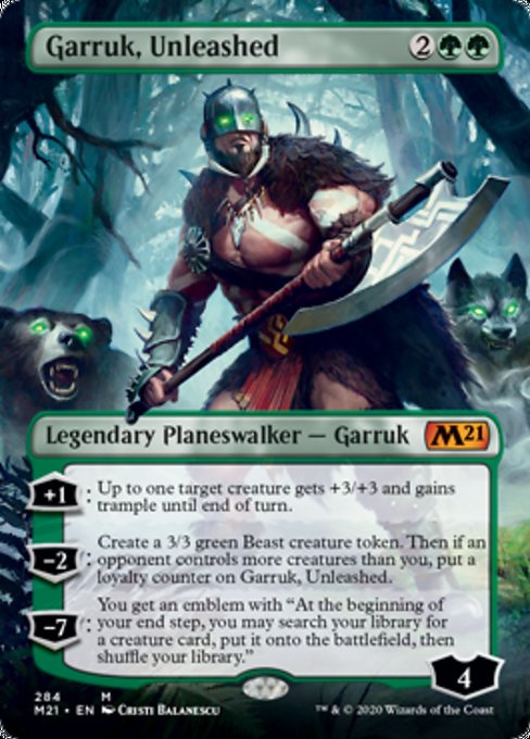 Garruk, Unleashed (Borderless) [Core Set 2021] | Nerdhalla Games