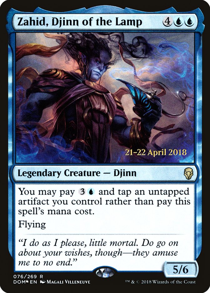 Zahid, Djinn of the Lamp  [Dominaria Prerelease Promos] | Nerdhalla Games