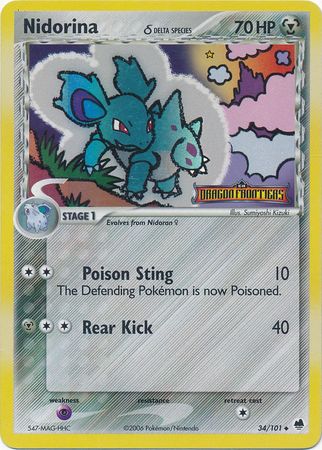 Nidorina (34/101) (Delta Species) (Stamped) [EX: Dragon Frontiers] | Nerdhalla Games