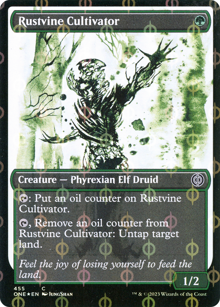 Rustvine Cultivator (Showcase Ichor Step-and-Compleat Foil) [Phyrexia: All Will Be One] | Nerdhalla Games