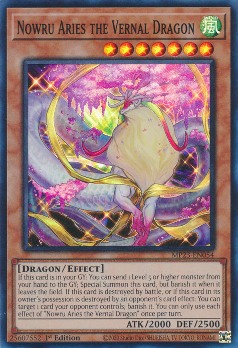 Nowru Aries the Vernal Dragon [MP23-EN054] Super Rare | Nerdhalla Games