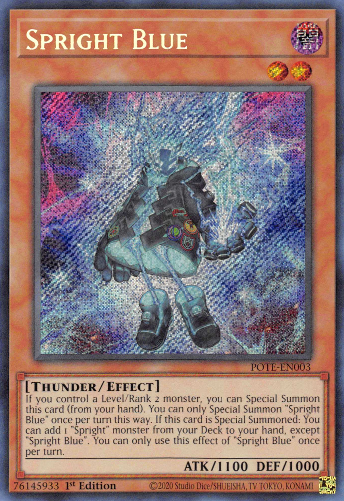 Spright Blue [POTE-EN003] Secret Rare | Nerdhalla Games