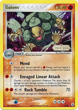 Golem (6/92) (Stamped) [EX: Legend Maker] | Nerdhalla Games