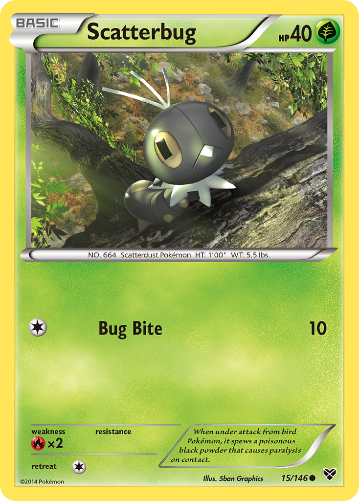 Scatterbug (15/146) [XY: Base Set] | Nerdhalla Games