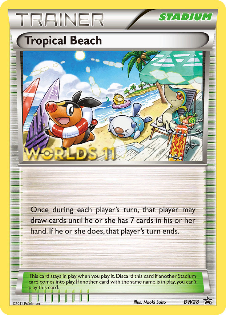 Tropical Beach (BW28) (Finalist) [Black & White: Black Star Promos] | Nerdhalla Games