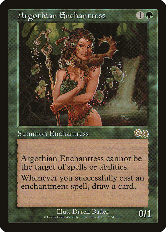 Argothian Enchantress [Urza's Saga] | Nerdhalla Games