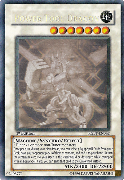 Power Tool Dragon [RGBT-EN042] Ghost Rare | Nerdhalla Games