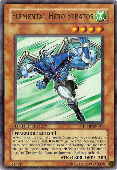 Elemental Hero Stratos [JUMP-EN012] Ultra Rare | Nerdhalla Games