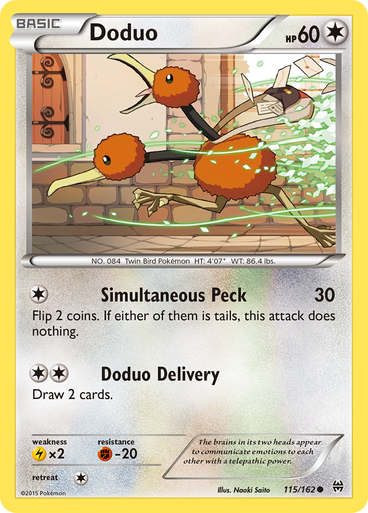 Doduo (115/162) [XY: BREAKthrough] | Nerdhalla Games