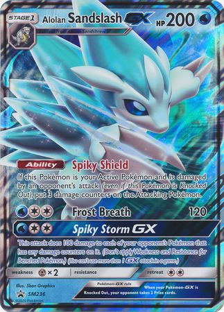 Alolan Sandslash GX (SM236) (Jumbo Card) [Sun & Moon: Black Star Promos] | Nerdhalla Games