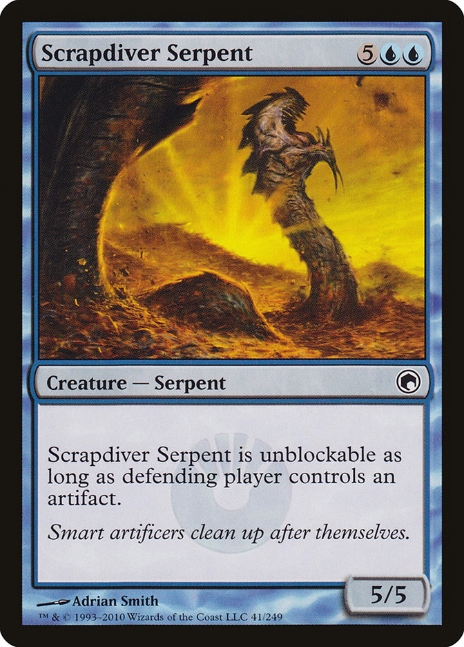 Scrapdiver Serpent [Scars of Mirrodin] | Nerdhalla Games