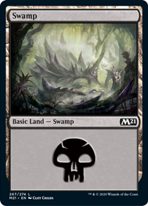 Swamp (267) [Core Set 2021] | Nerdhalla Games