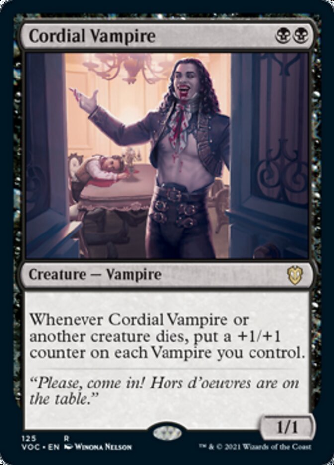 Cordial Vampire [Innistrad: Crimson Vow Commander] | Nerdhalla Games