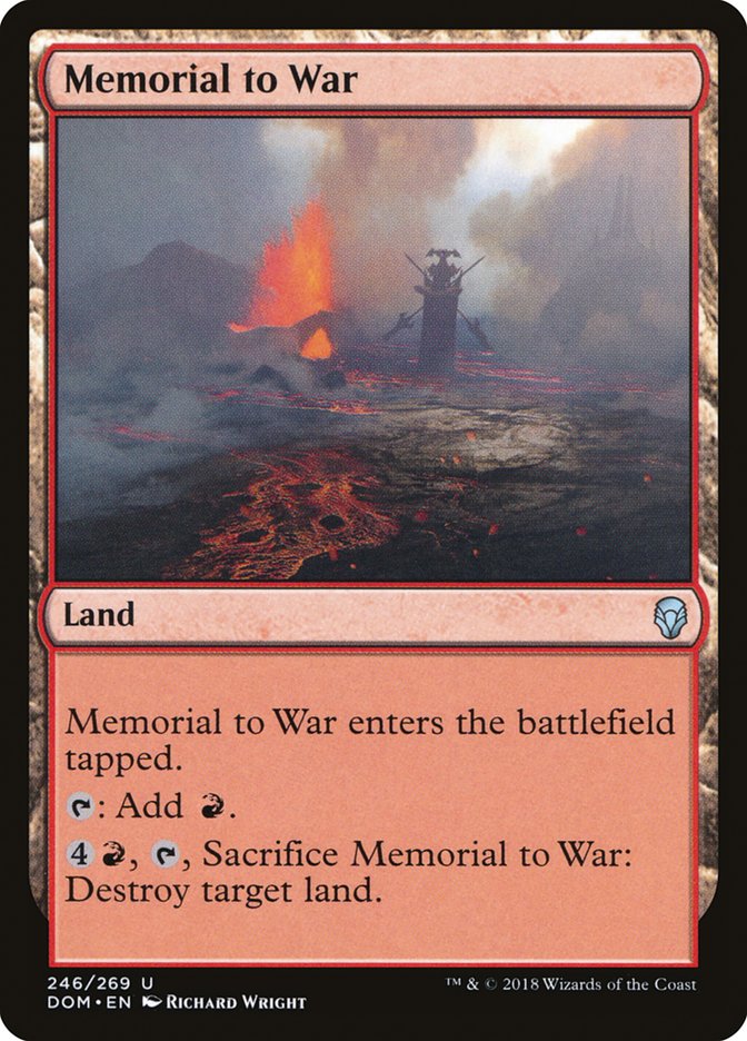 Memorial to War [Dominaria] | Nerdhalla Games