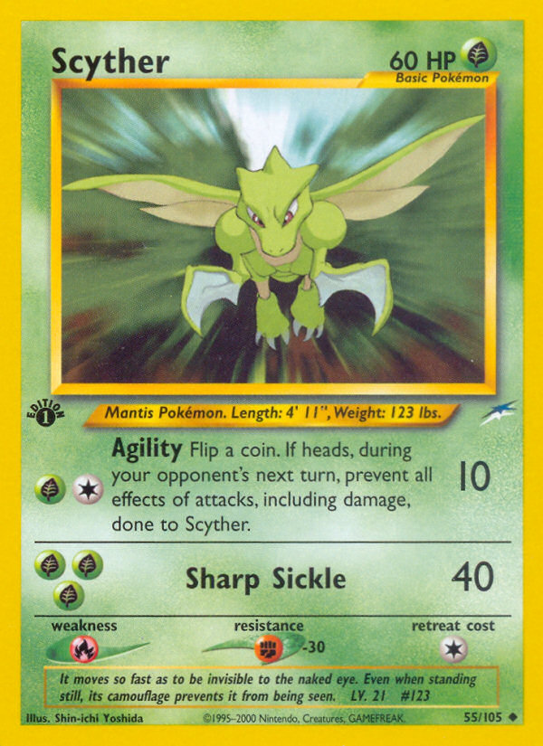 Scyther (55/105) [Neo Destiny 1st Edition] | Nerdhalla Games