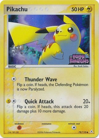 Pikachu (78/110) (Stamped) [EX: Holon Phantoms] | Nerdhalla Games