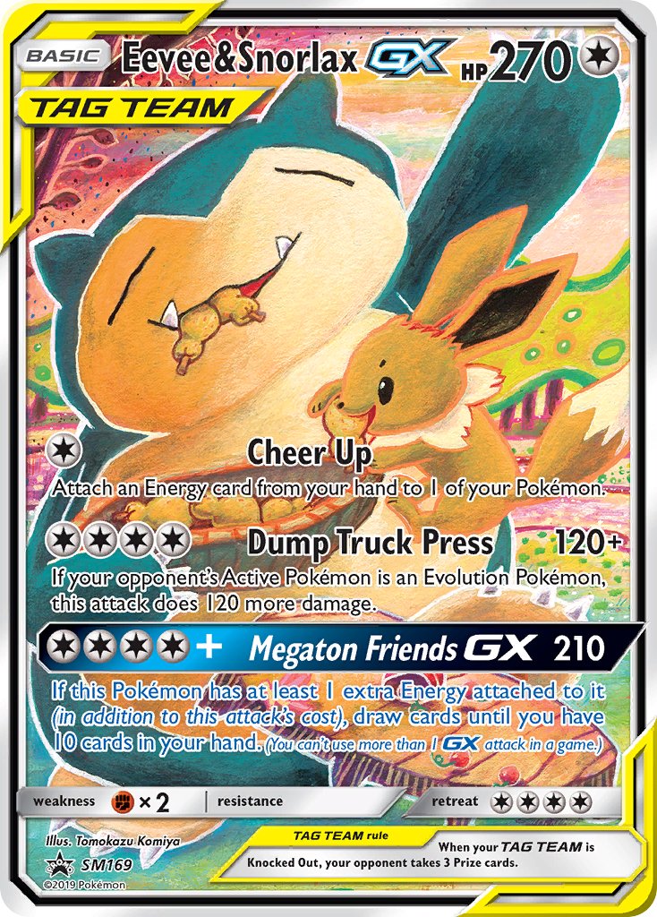 Eevee & Snorlax GX (SM169) [Sun & Moon: Black Star Promos] | Nerdhalla Games