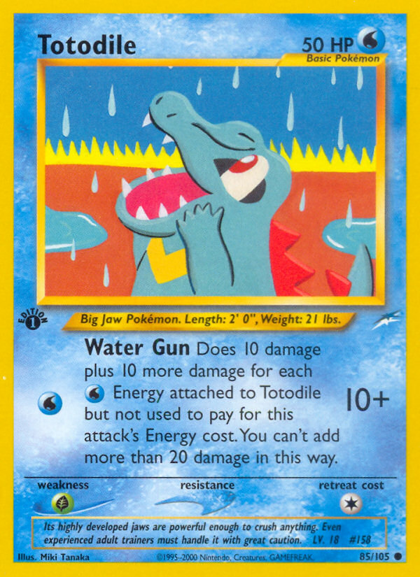 Totodile (85/105) [Neo Destiny 1st Edition] | Nerdhalla Games