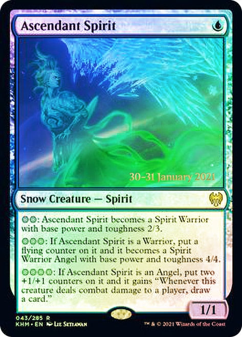 Ascendant Spirit  [Kaldheim Prerelease Promos] | Nerdhalla Games