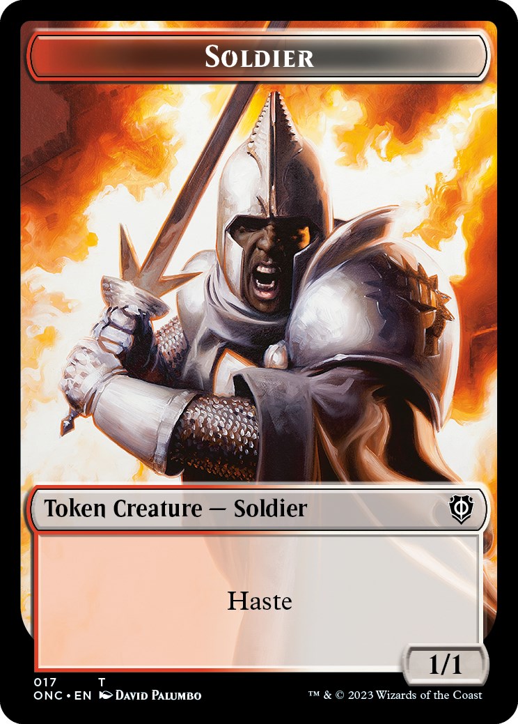 Soldier (017) // Eldrazi Double-Sided Token [Phyrexia: All Will Be One Commander Tokens] | Nerdhalla Games