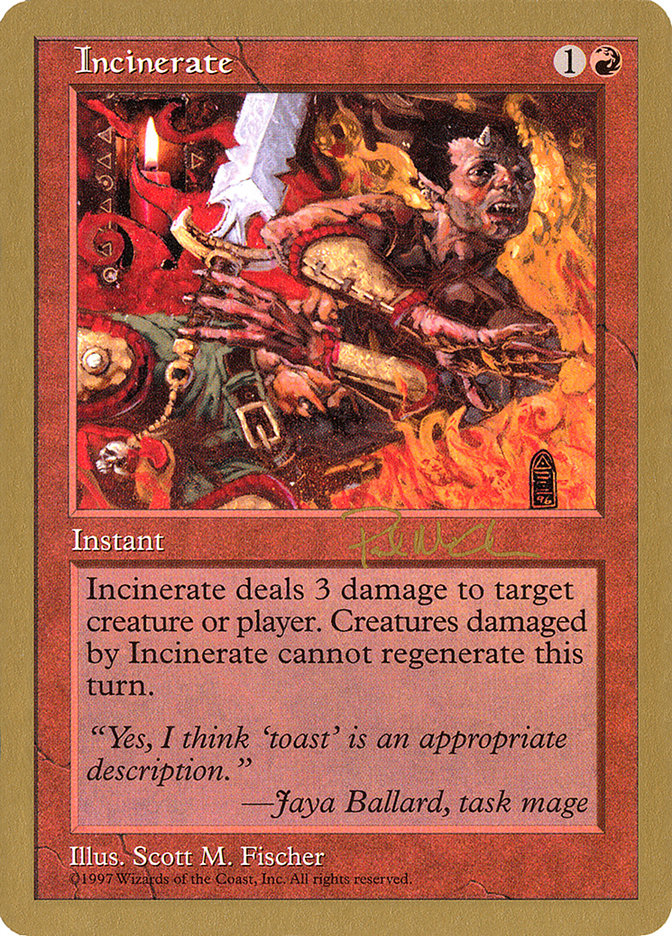 Incinerate (Paul McCabe) [World Championship Decks 1997] | Nerdhalla Games