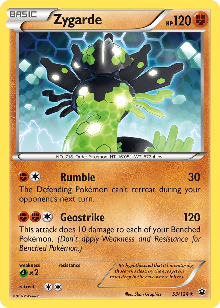 Zygarde (53/124) (Theme Deck Exclusive) [XY: Fates Collide] | Nerdhalla Games