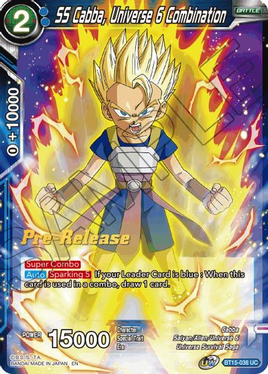 SS Cabba, Universe 6 Combination (BT15-038) [Saiyan Showdown Prerelease Promos] | Nerdhalla Games