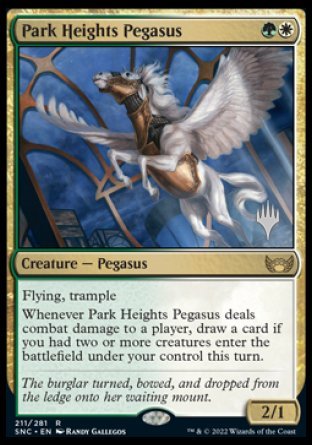 Park Heights Pegasus (Promo Pack) [Streets of New Capenna Promos] | Nerdhalla Games