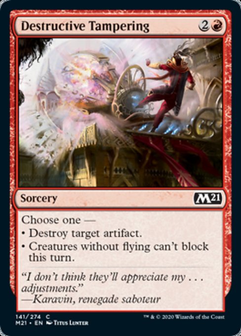 Destructive Tampering [Core Set 2021] | Nerdhalla Games