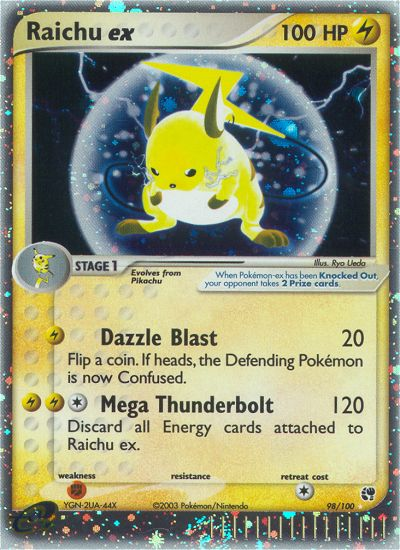 Raichu ex (98/100) [EX: Sandstorm] | Nerdhalla Games