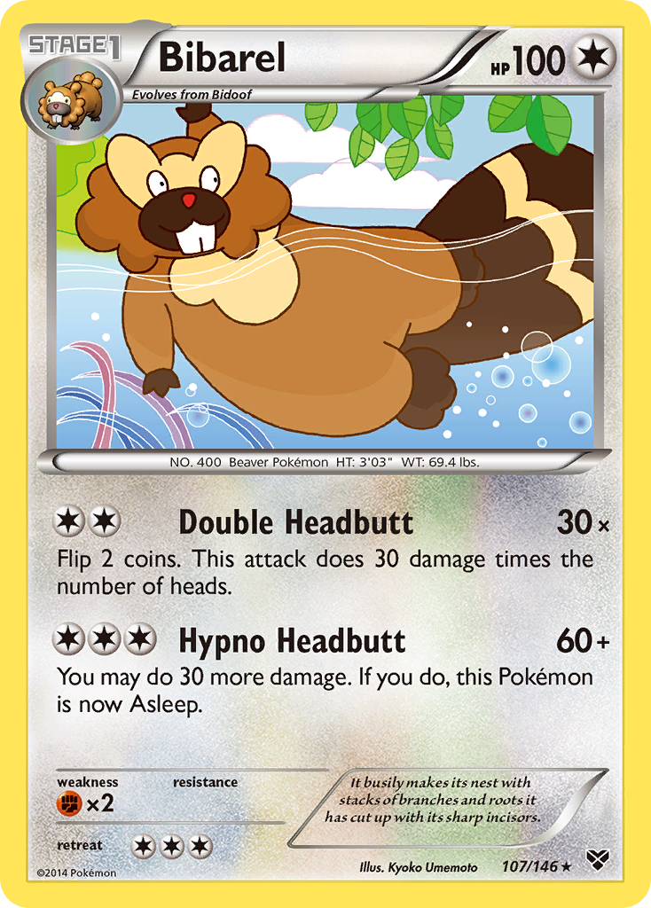 Bibarel (107/146) [XY: Base Set] | Nerdhalla Games