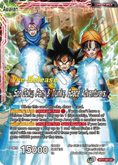 Son Goku // Son Goku, Pan, and Trunks, Space Adventurers (BT17-001) [Ultimate Squad Prerelease Promos] | Nerdhalla Games